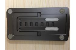 China Custom CNC Lathe Machining Metal Laptop Stand Aluminum Cell Phone Stand 3.0mm supplier