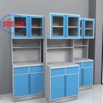 110 Degree Hinge Full Steel Hospital Clinic Furniture Disposal  Work Benches  with Three Section Slider for sale