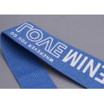 Polyester Webbing Anti Slip Elastic Band With White Custom Silicone Logo