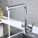 Dual Handle Torneira Da Cozinha Brass Mixer Kitchen Faucet Llave Griferia Para Cocina For Kitchen for sale