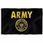 Army Crest Flag USA Polyester Single Reverse Outdoor Canvas Header