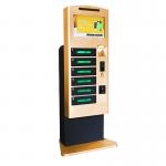 LCD Screen Cell Phone Charging Station Locker Indoor Use with Remote Platform Advertising Function for sale