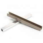 Anodised Silver Polished Aluminum Extrusion / U Profile Aluminum Tile Trim Profiles for sale