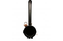 China 90cm 100cm Ceiling Suspended Fireplace Log Burners Rust Resistance supplier