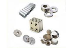 China Strong NdFeB Permanent Magnet / Neodymium Button Magnets Customized Sizes supplier