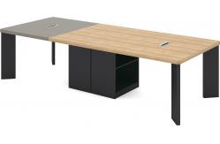 China L3000 Office Meeting Table And Chairs MFC Conference Table And Chairs supplier