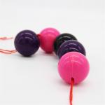 Custom High Temperature Bouncing Soft Hard Holes Color Silicone Rubber Ball Belt Holes for sale