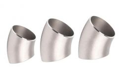 China 45° Cold Bending Technic Stainless Pipe Fittings for Heavy-Duty Applications supplier