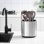 Sustainable Steel Kitchen Sink Caddy Organizer With Knife Block And Holder