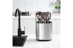China Sustainable Steel Kitchen Sink Caddy Organizer With Knife Block And Holder supplier