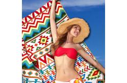 China Lightweight And Microfiber Material Printed Beach Towel With High Absorbency supplier