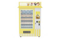 China Sandwich Cupcake Fruit Vending Machine With Lift Coolant Function 22 inch LCD supplier