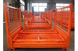 China Woven Wire Mesh Pallet Cage 50x50 1.5T Four Sided supplier