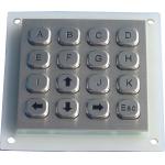 Rear Panel Mounting Metal Keypad Dot Matrix 16 Keys Waterproof for sale
