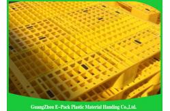 China Heavy Duty Rackable 1 Ton Steel Reinforced blue Plastic Pallets 1200*1000mm supplier
