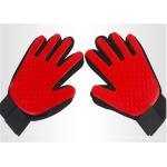 Silicone Pet Grooming Brush Glove , Pet Hair Cleaning Glove 23 * 17 Cm