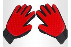 China Silicone Pet Grooming Brush Glove , Pet Hair Cleaning Glove 23 * 17 Cm supplier