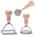 Kitchen Pasta Ravioli Stamp Cutter Press With Roller Set for sale