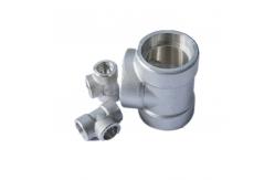 China Customized Socket Weld Pipe Fitting SCH 80 Stainless Steel Equal Tee supplier