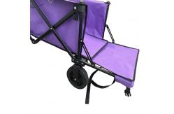 China Popular Foldable Wagon Cart 128cm PVC Wheel Folding Beach Cart With Extension supplier