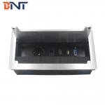 BNT tabletop brushed outlet socket aluminium flip up power socket for office desk conference table for sale