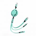 Multi Universal OD 3.5mm Fast Charging USB Cables Pink Yellow Green for sale