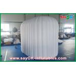 Advertising Booth Displays Rounded Inflatable Photo Booth Fire-Proof Cloth With Led Lights