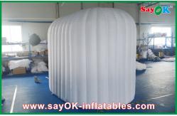 China Advertising Booth Displays Rounded Inflatable Photo Booth Fire-Proof Cloth With Led Lights supplier