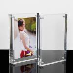 High Clear Magnetic Custom Photo Frame Acrylic Material With Double Sided for sale
