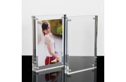 China High Clear Magnetic Custom Photo Frame Acrylic Material With Double Sided supplier