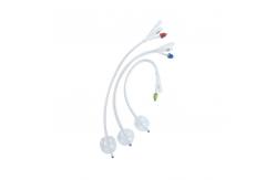 China Medical Obstetric Table Latex Silicone Foley Balloon Catheter Two / Three Ways supplier