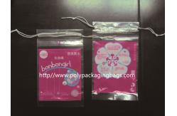 China LDPE Clear Plastic Bags With Drawstring For Cotton Swab / Q - tips supplier