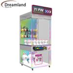 Luxury Coin Operated 9inch Crane Claw Machine Transparent Glass Display Claw Toys Prize Game Machine For Arcade Game Room for sale