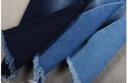 China Light Dark Blue Stretch Denim Fabric 59'' Width For Bag clothes supplier