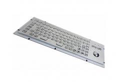 China F Keys Stainless Steel Industrial Keyboard 20mA With Mouse Optical Trackball supplier
