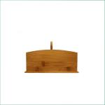 portable bamboo office desk organizer with handle