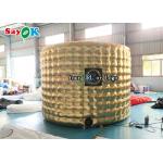 Customized Inflatable 360 Photo Booth Shape Enclosure Gold Inflatable Backdrop Booth