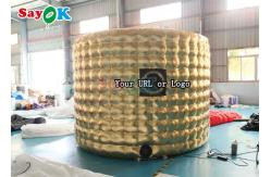 China Customized Inflatable 360 Photo Booth Shape Enclosure Gold Inflatable Backdrop Booth supplier