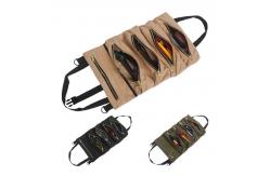 China Multi Purpose Wrench Screwdriver Roll Pouch Hanging Tool Zipper Pouches supplier