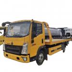 4 Tons Heavy Flat Sliding Rotary Trailer Towing Wrecker 4 Tons Hydraulic Winch diesel Engine for sale