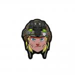 3D PVC Badge Patch Silicone Velcro Polyester Material 9cm Size for sale