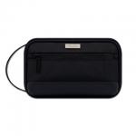 Double Layer Tech Storage Pouch , Black Electronic Organizer Bag for sale