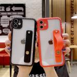 Anti Lost Finger Grip Phone Case High Clear Back Bumper For Iphone 11 for sale