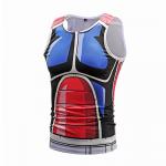 Colorful Cartoon Sleeveless Custom Anime T Shirts Sublimation Printing for sale