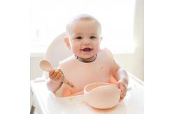 China Toddler Infant Silicone Suction Bowl With Spoon Non Slip BPA Free Resistant supplier