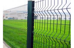 China Welded Wire Mesh Security Curved Metal Fence PVC Powder Coated 3D Fence Panel supplier