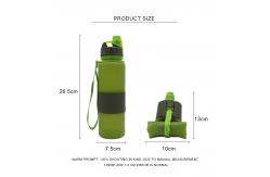 China 650ML Odorless Leak Proof Silicone Folding Bottle supplier