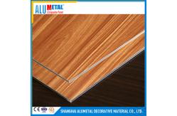 China 4mm Wooden Brushed Aluminium Composite Panel Matt Glossy supplier