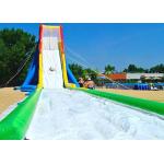 Waterproof 0.55 Mm PVC Large Inflatable Water Slides With Single Lane For Event for sale