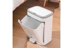 China Electronic Sensor Pedal Kitchen Large Capacity Plastic Trash Can Waste Bin supplier